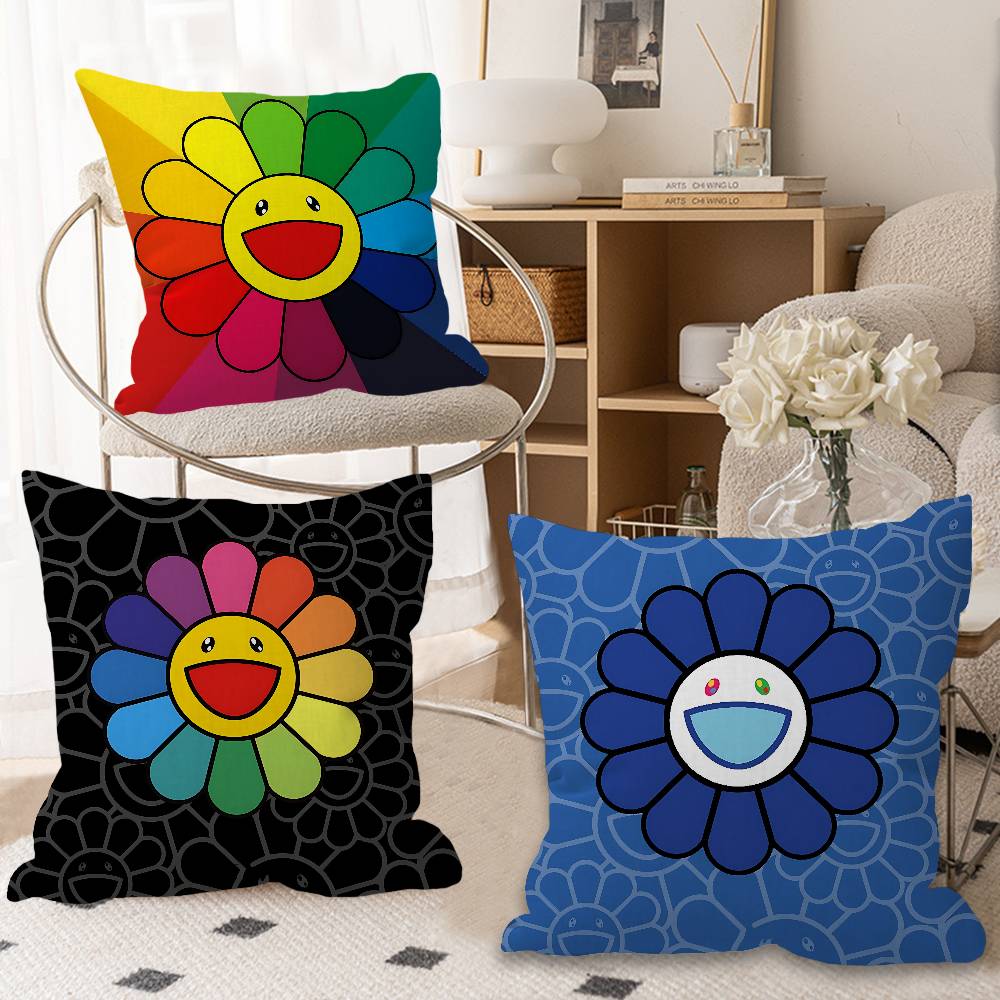 Home Art Textiles - Fashion M-Murakamis T-Takashi Art Pillow Cover