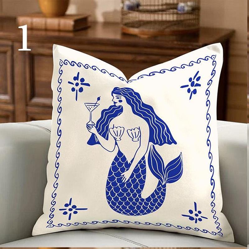 1pc Coastal Pillow Cover, La D - Pillow Cover 20X20 ulasan dan harga