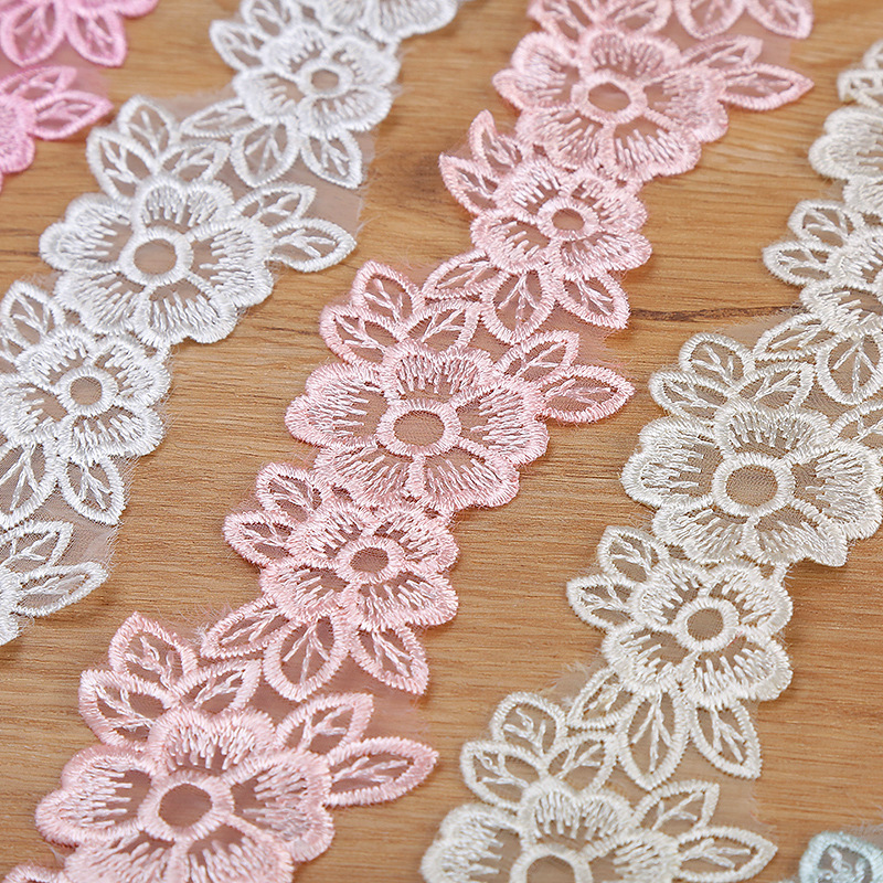 5CM Width Embroidered Organza  - Home Textiles Store ulasan dan harga