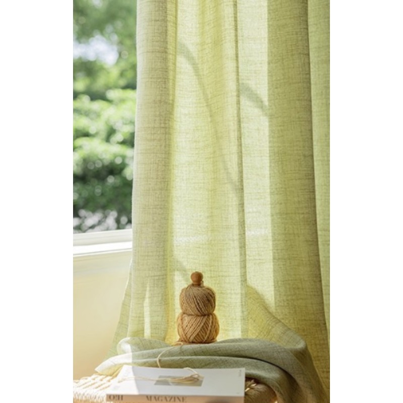 Simple Pastoral Style Linen Gr - Home Textiles Store ulasan dan harga