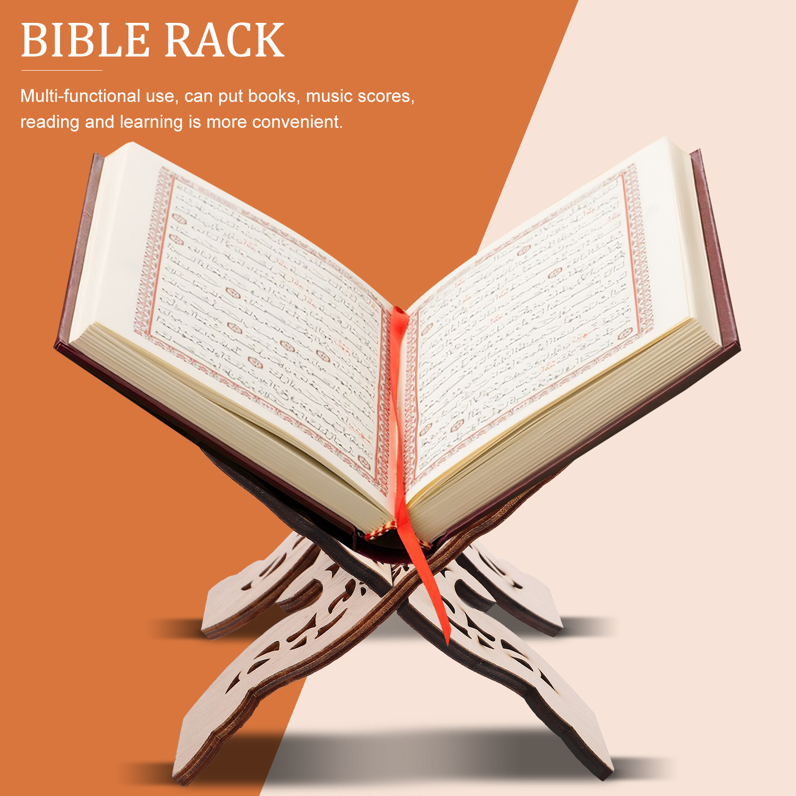 Wooden Bible Book Holder Deskt - Home Quran ulasan dan harga