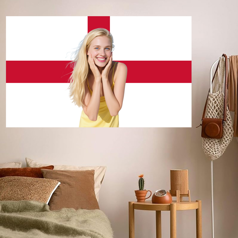 1pc 2D FLAT Personalize Englan - Home Textiles Design ulasan dan harga