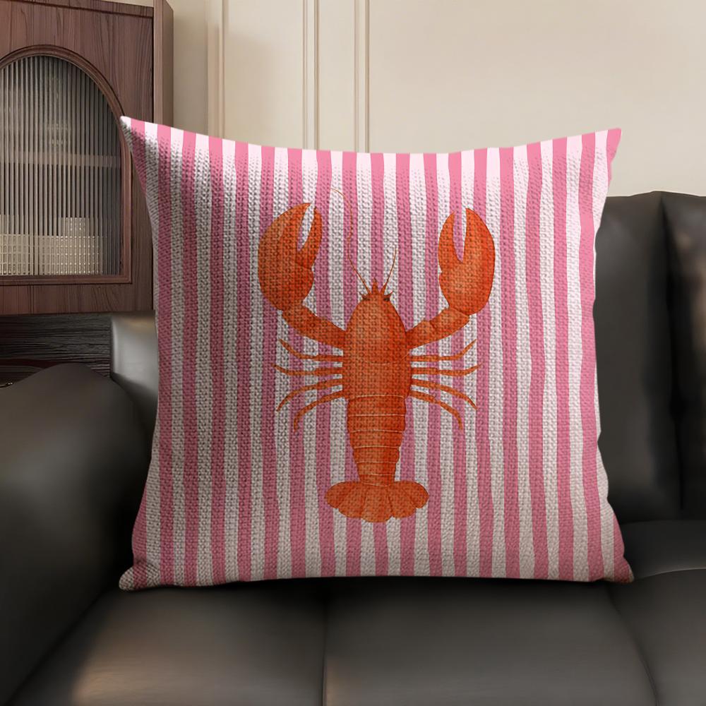 Ocean Life Theme Striped Cushi - Pillow Cover 20X20 ulasan dan harga