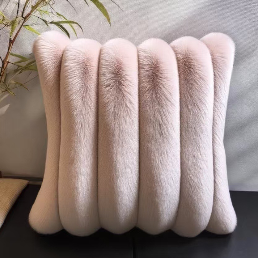 Thickened Striped Decorative T - Pillow Cover 20X20 ulasan dan harga
