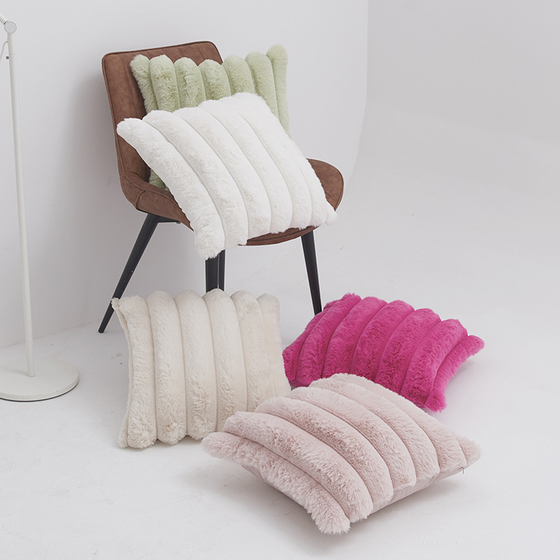 Thickened Striped Decorative T - Pillow Cover 20X20 ulasan dan harga
