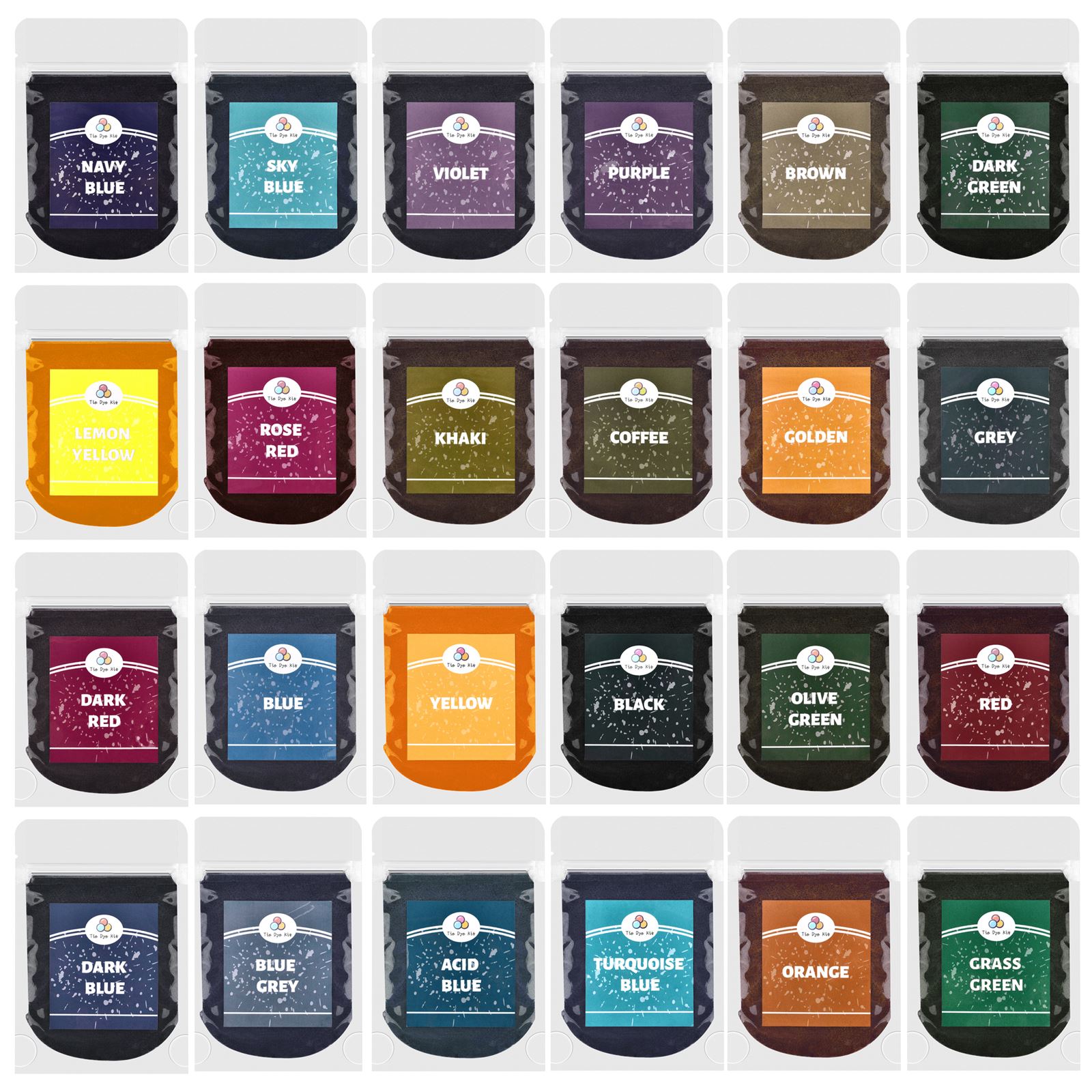 20g 24 Colors Fabric Dye Cloth - Home Textiles Store ulasan dan harga