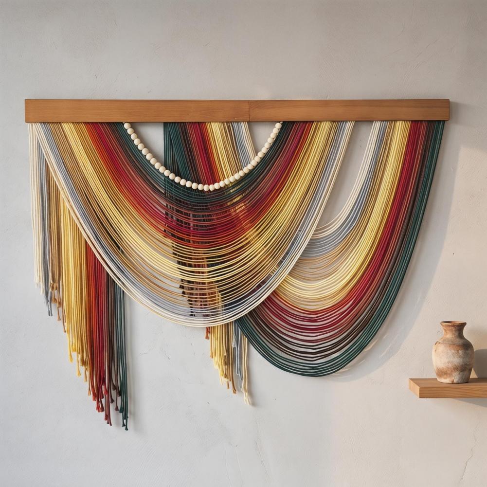 Handmade Tassel Tapestry Retro - Home Art Textiles ulasan dan harga