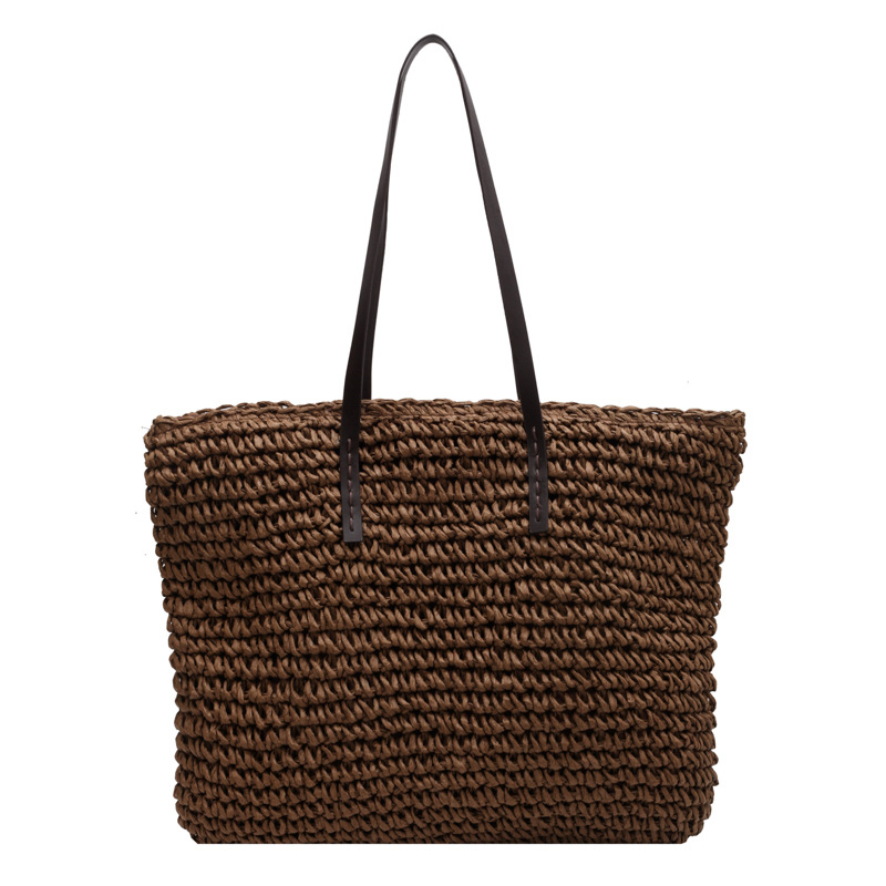 Straw Woven Tote Bags Casual L - Home Textiles Store ulasan dan harga