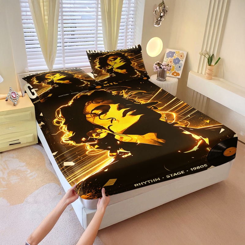 Pop Icon Michael Jackson Fitte - Fitted Sheet Deep ulasan dan harga