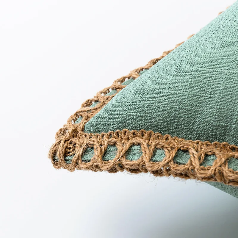 Cotton Linen Solid Color Pillo - Pillow Cover 20X20 ulasan dan harga