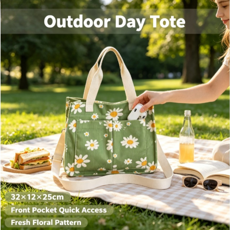 Fashion Corduroy Eco Bag, Larg - Home Textiles Store ulasan dan harga