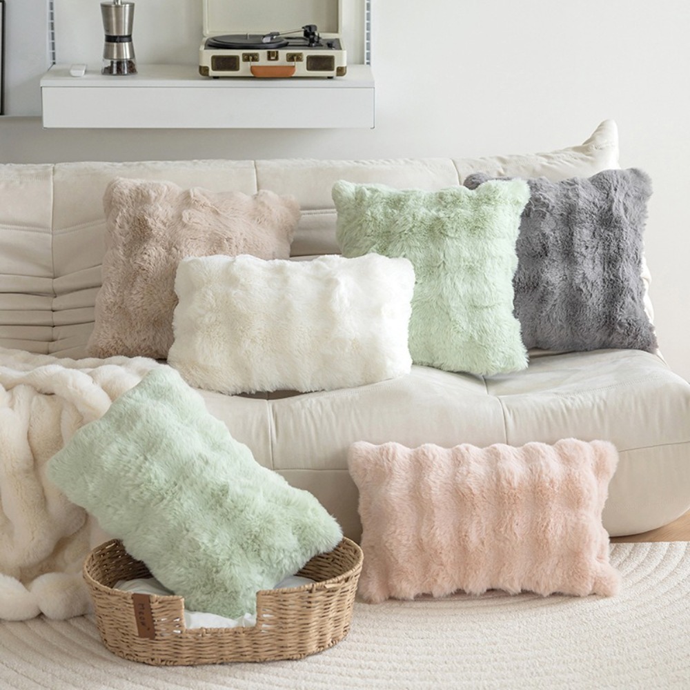 Simple Imitation Rabbit Hair C - Pillow Cover 20X20 ulasan dan harga